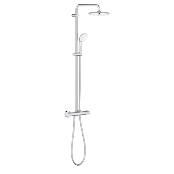 GROHE Bau System 210 Душ система с термостат за стенен монтаж